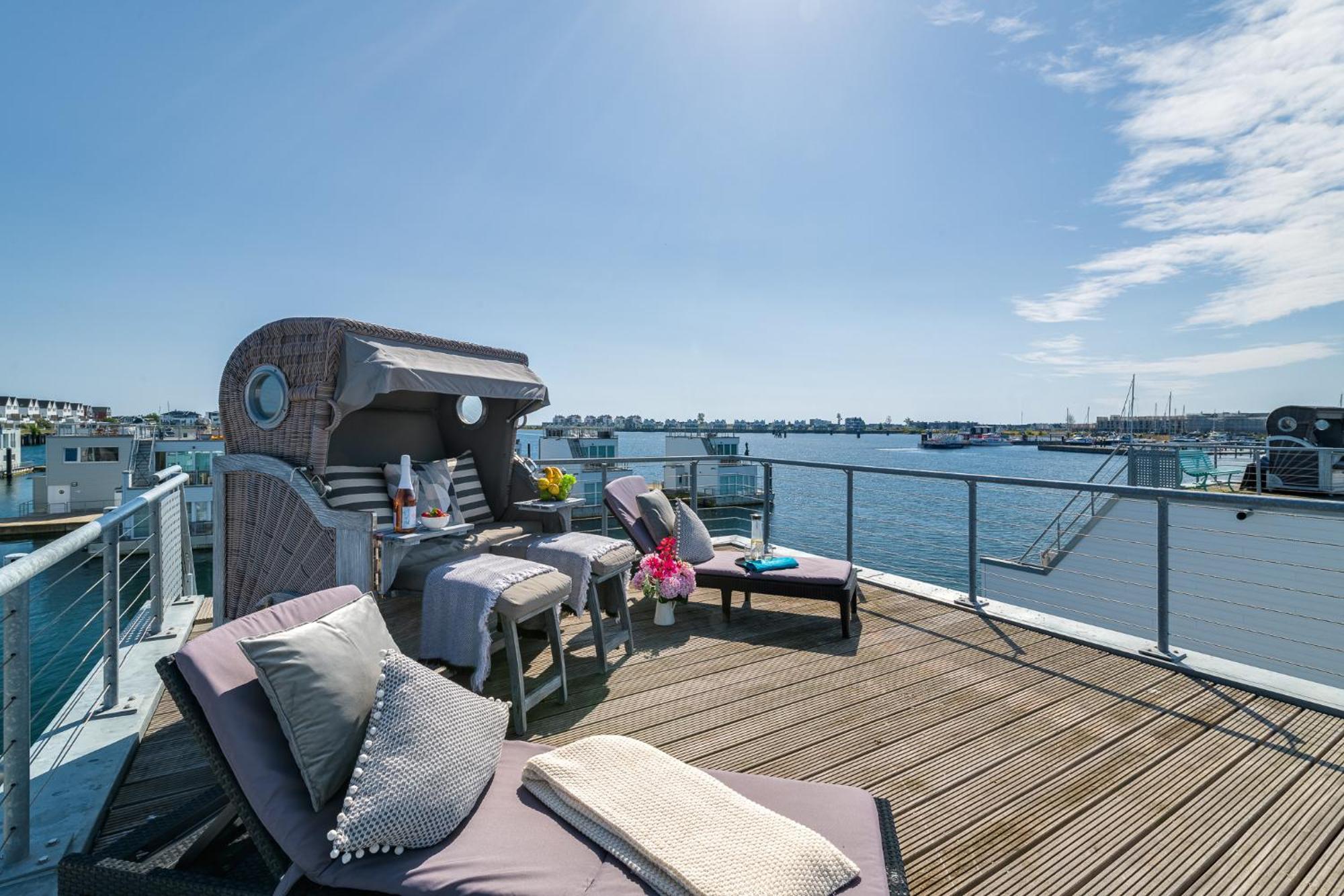 Triton: Meerblick, Sauna, Dachterrasse Olpenitz Exteriör bild