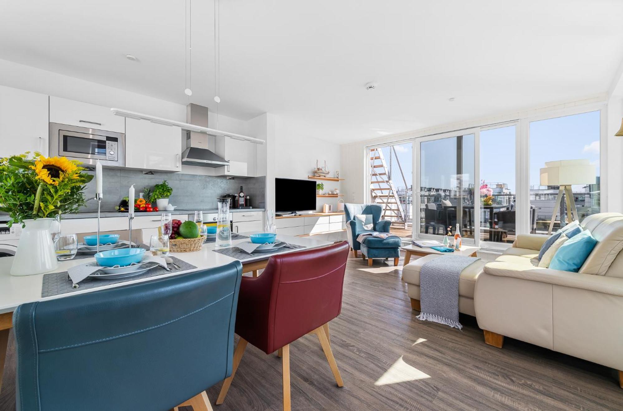 Triton: Meerblick, Sauna, Dachterrasse Olpenitz Exteriör bild