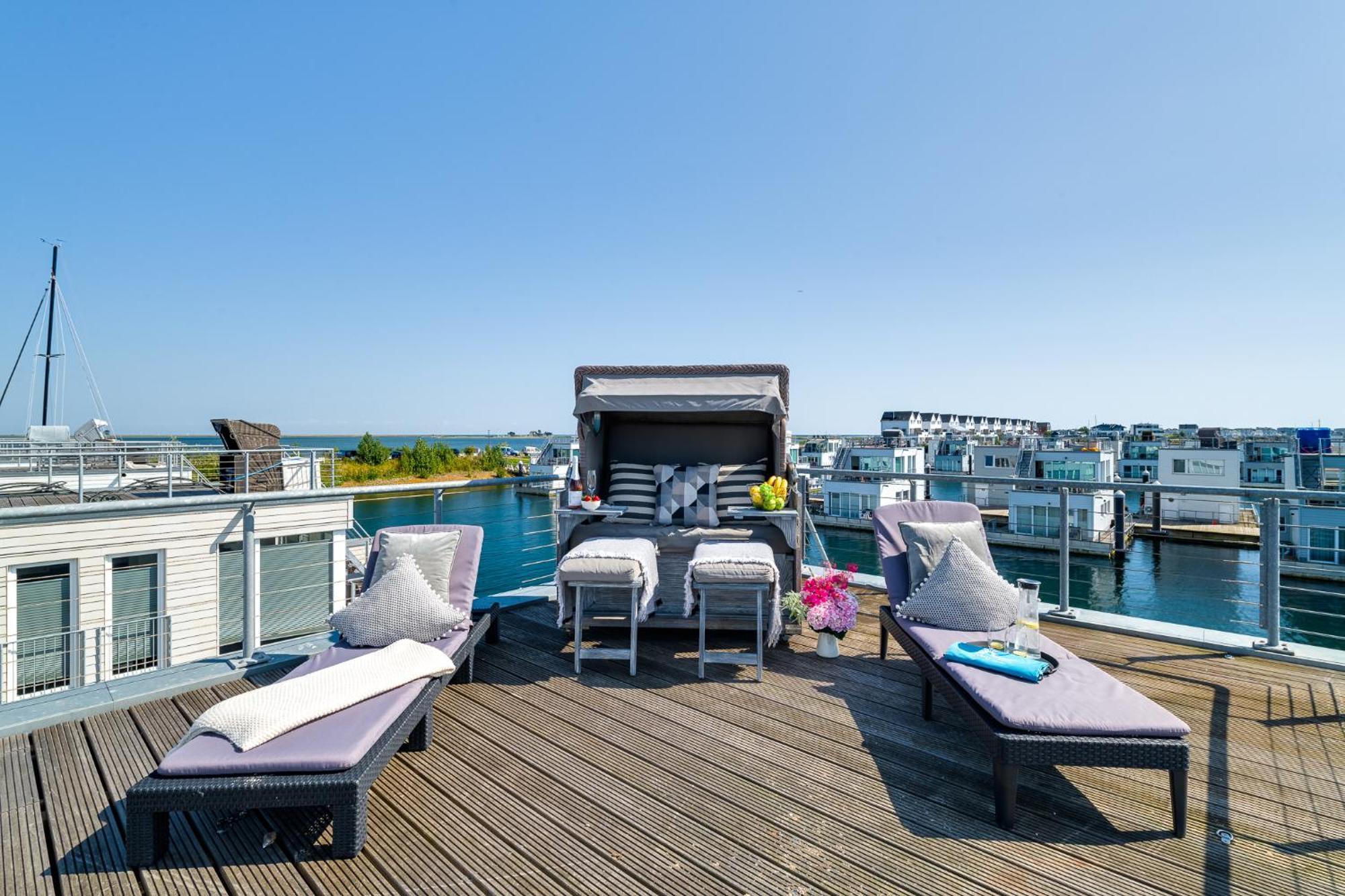 Triton: Meerblick, Sauna, Dachterrasse Olpenitz Exteriör bild