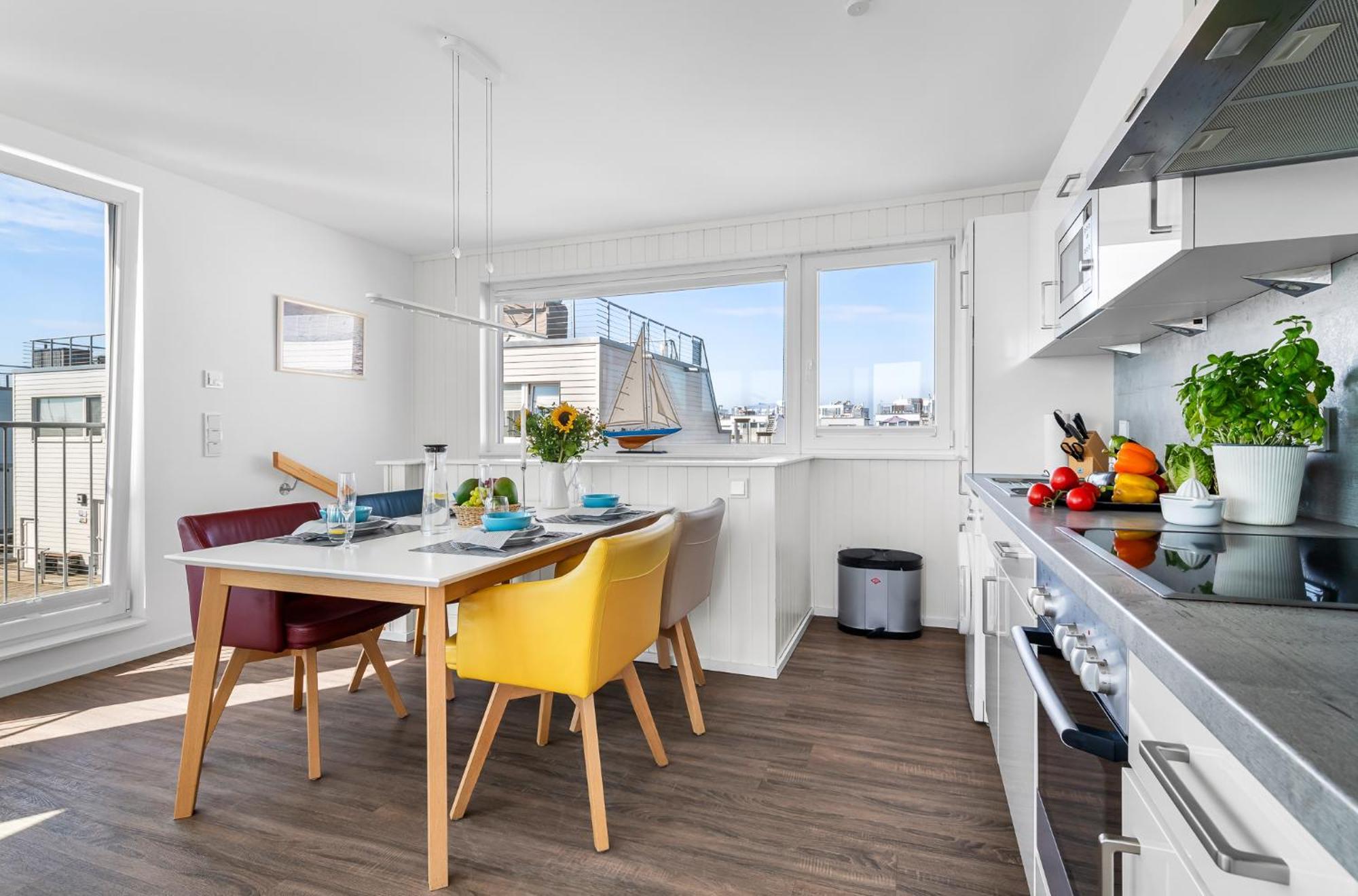 Triton: Meerblick, Sauna, Dachterrasse Olpenitz Exteriör bild